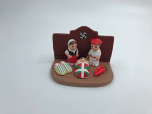 BELEN PESEBRE ARTESANAL NAVIDAD ESCENA VASCO