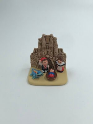 BELEN PESEBRE ARTESANAL NAVIDAD ESCENA SAGRADA FAMILIA